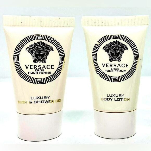 Versace Eros Pour Femme Gift Set – Luxury Eau de Toilette, Lotion & Shower Gel - Picture 4 of 7